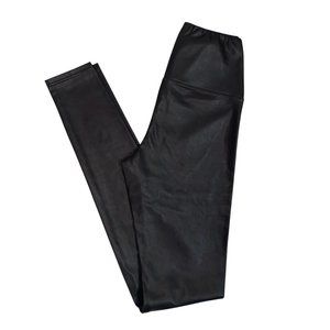 Aritzia Daria Pant Vegan Leather Leggings Sz Small WILFRED FREE Mocha Brown